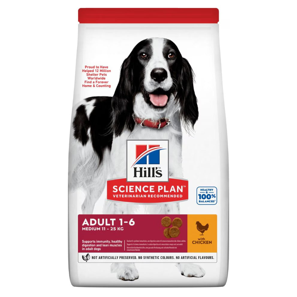 Hills Medium Breed Adult Dog Dry Food - Chicken