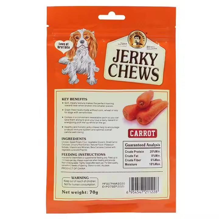 Dog Sticks Treats - Carrot - back