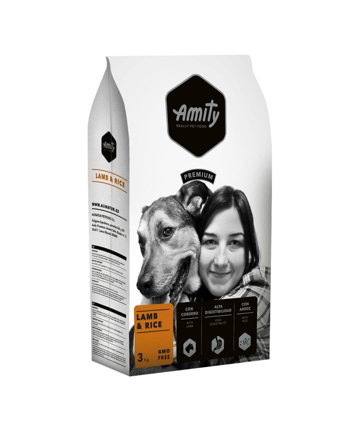 Amity Premium Adult Dog Dry Food - Lamb & Rice