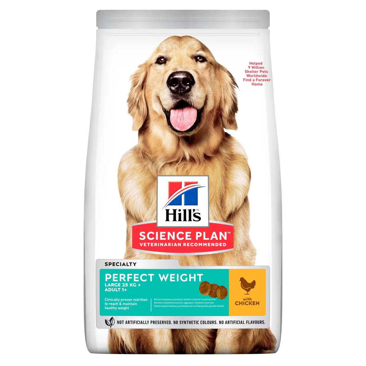 Hills Perfect Weight Adult Large Breed Dog Dry Food - Chicken